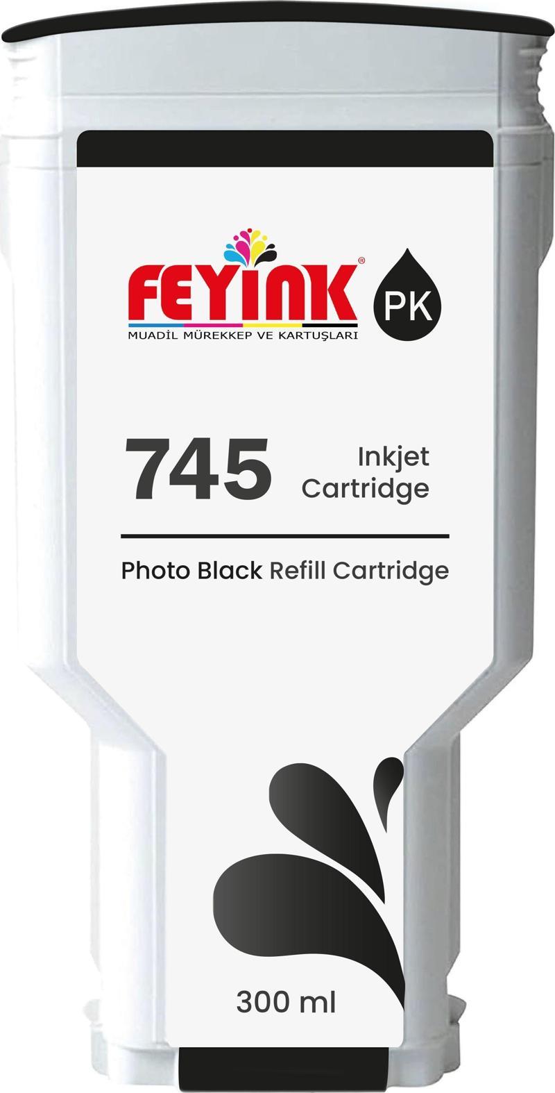 ® HP 745 Photo Black (PB) Orijinal Mürekkep Dolumlu Feyink Kartuş 300 ml Fotoğraf Siyahı