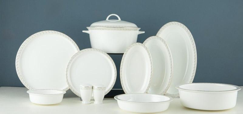 Alaia Stella Gold 60 Parça 12 Kişilik Porselen Yemek Takımı