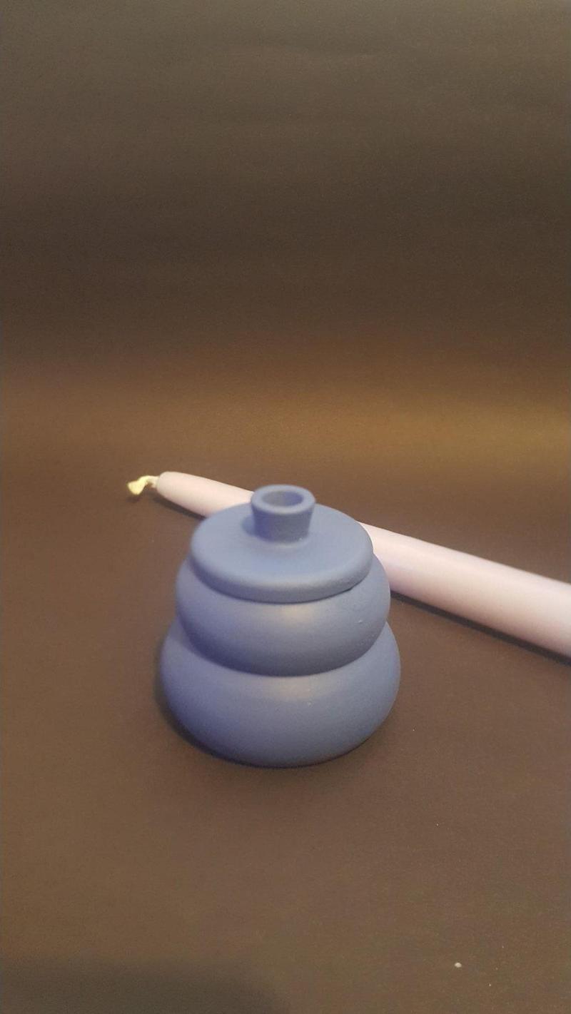 Menekşe - Şamdan&Tealight Mum Kapaklı Mumluk