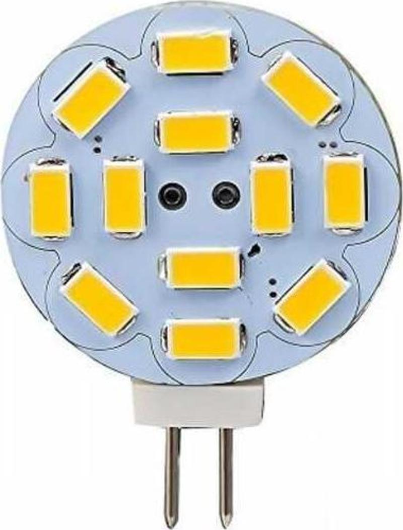G4 Led Ampül, 12 Ledli, Yandan Ayaklı, Gün Işığı