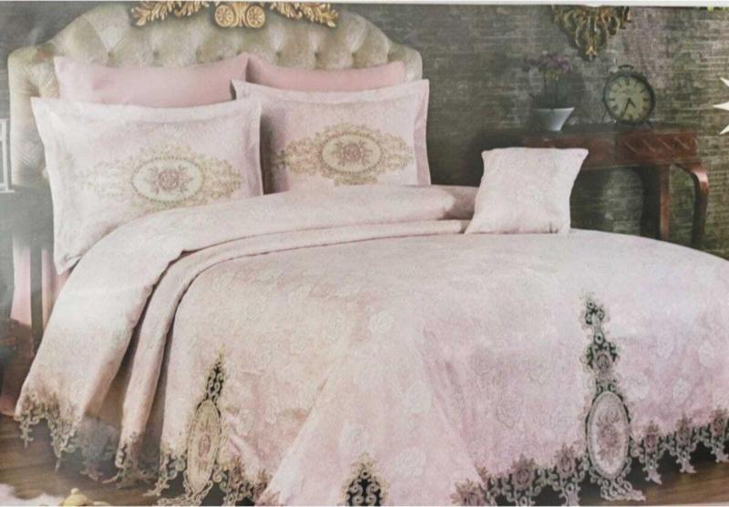 Uckız Home Arife Çift Kişlk Pike Takımı 7 Parça Krem
