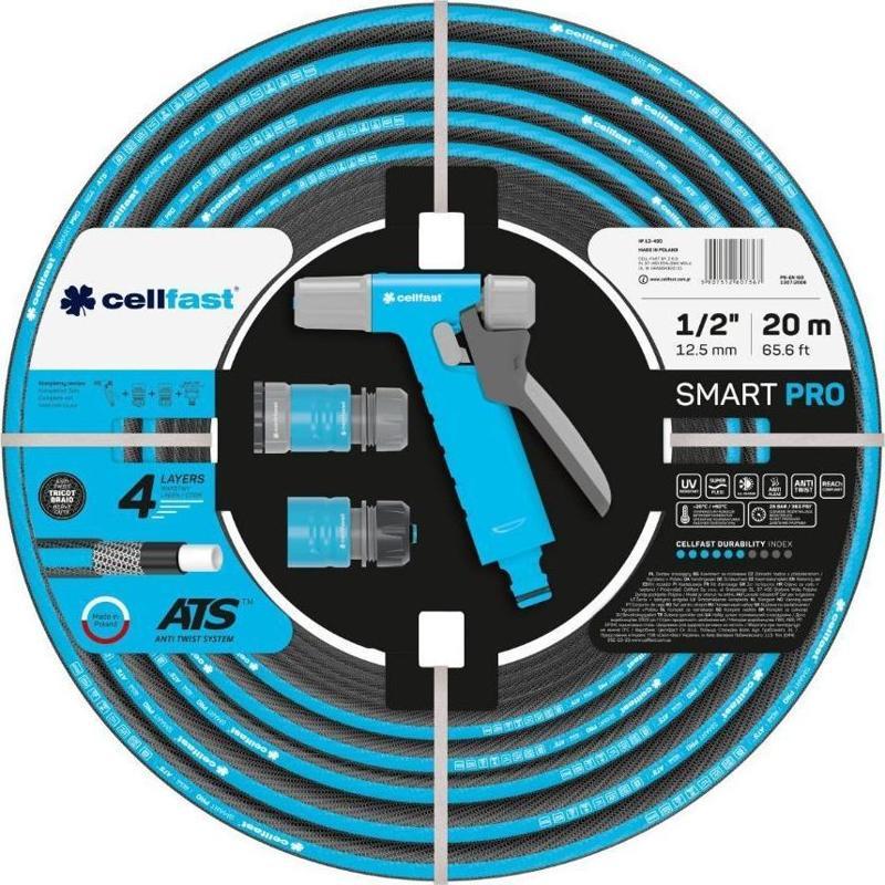 Smart Pro ATS Bahçe Sulama Hortumu Seti 1/2" 20 m