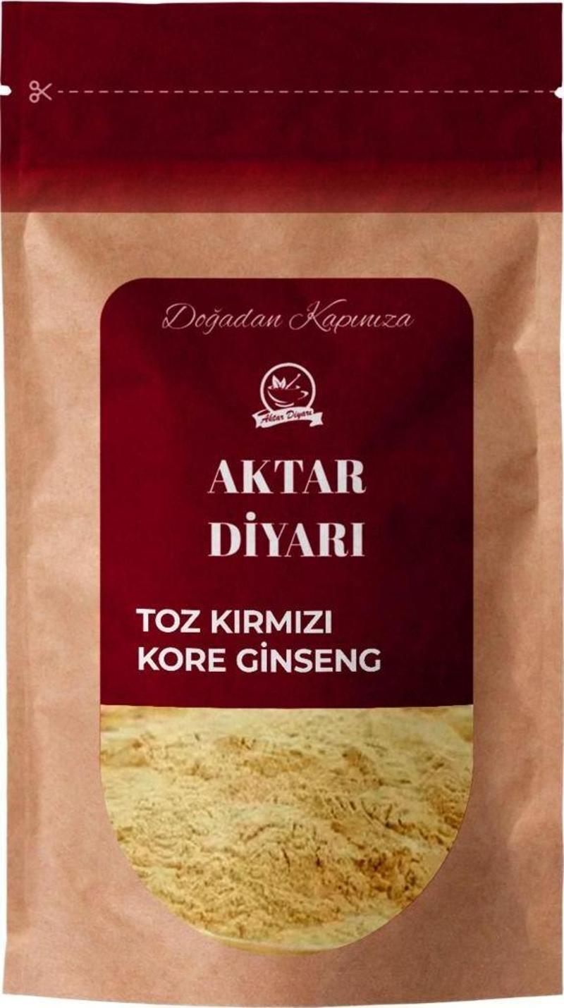Kırmızı Kore Ginseng Toz Panax Ginseng 250 Gr .% 100 Saf