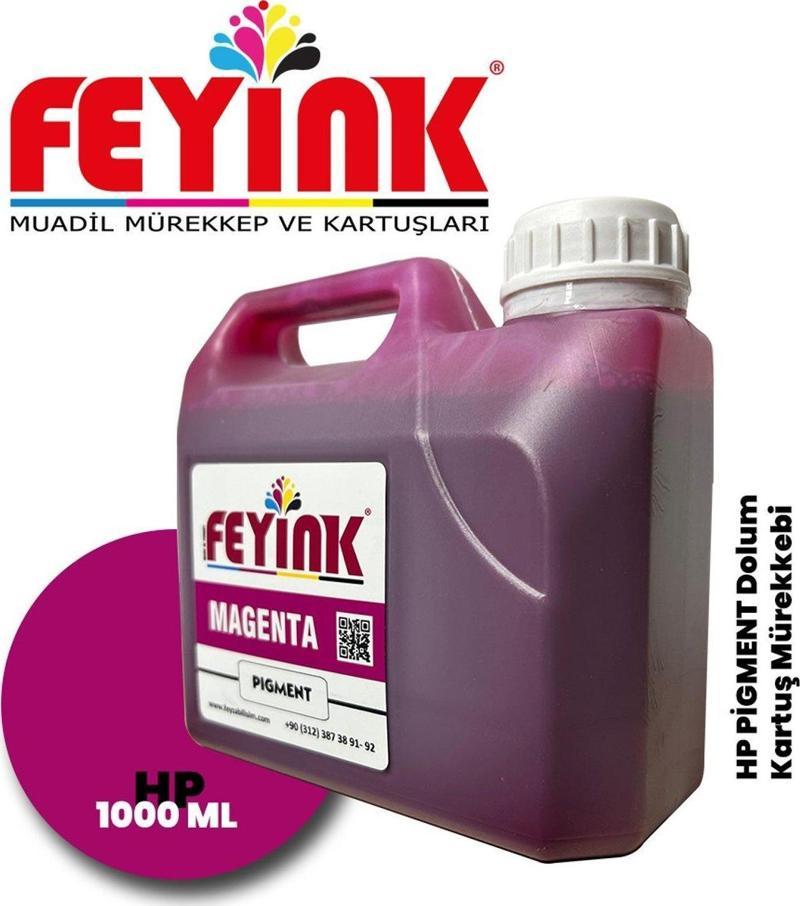 ® Hp Z Serisi Plotter Pigment Kartuş Dolum Mürekkebi Z2100/Z5200/Z5400/Z5600/M (Magenta) -1000ml-