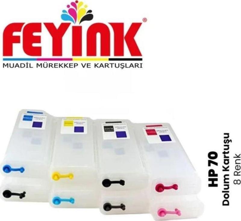 ® Z Serisi 70 Kolay Dolabilen Dolum Kartuşu Süper Çipli 8 Renk Z2100/Z5200/Z5400/