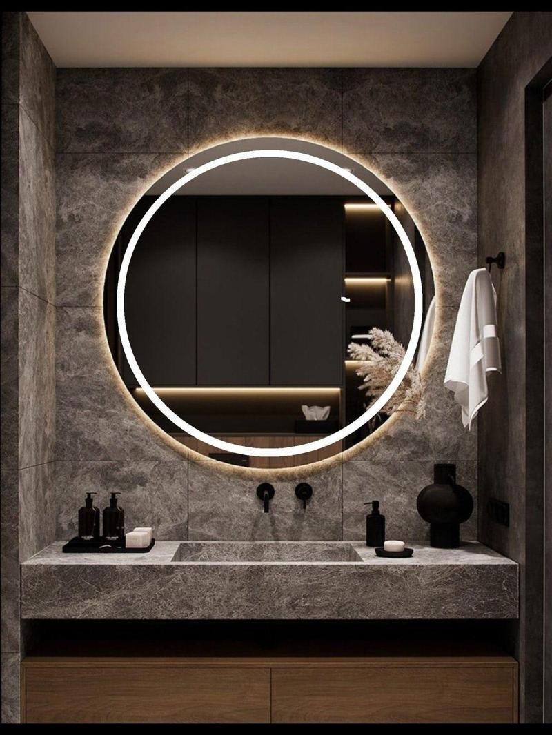 90 Cm Gün Işığı Ledli Ayna, Kumlamalı Banyo Lavabo Ofis Makyaj Kuaför Aynası