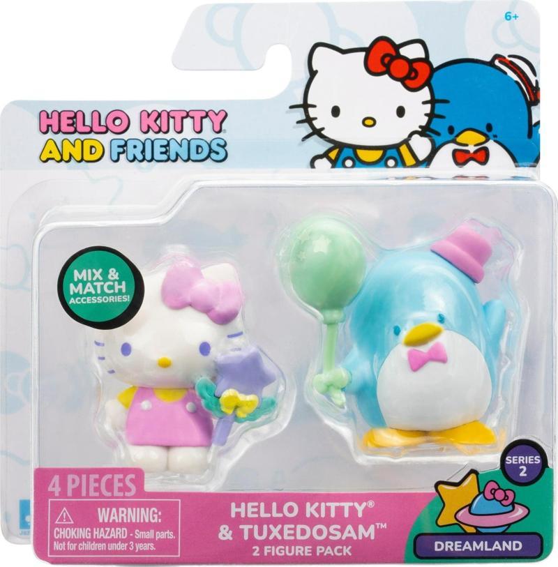 Hello Kitty ve Arkadaşları Dreamland 2'li Mini Figür Setleri Hello Kitty ve Tuxedosam
