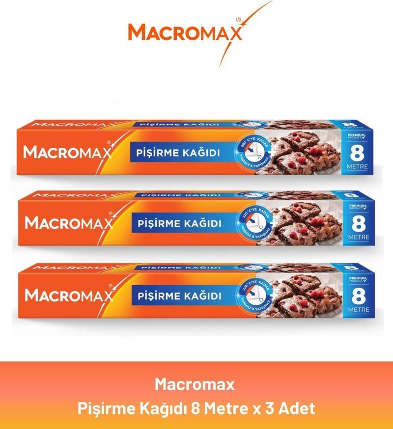 Pişirme Kağıdı 8 Metre x 3 Adet