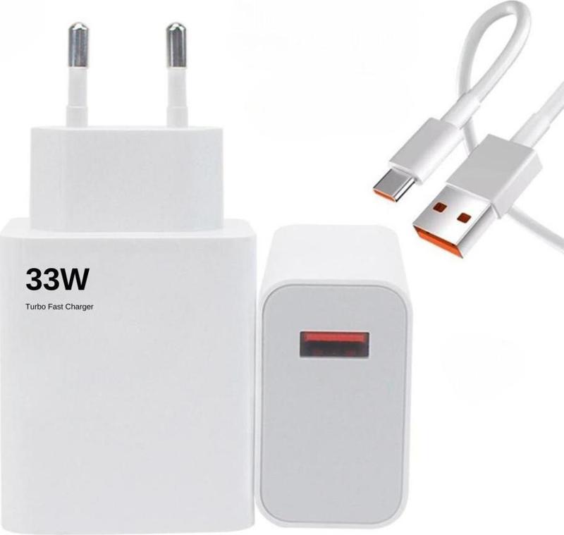 33 watt USB Hızlı Şarj Başlık Adaptör + 1m Hızlı Şarj Kablosu Fast Turbo Qualcomm 3.0 MS-11 Hızlı Şarj Göst