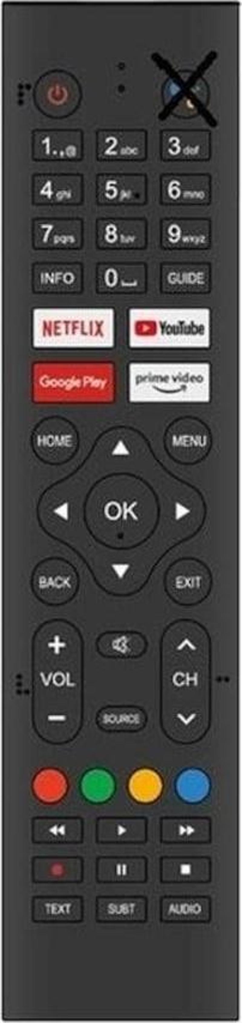Ax50fmn602/066 Uyumlu Google Tv Kumandası-mikrofonsuz