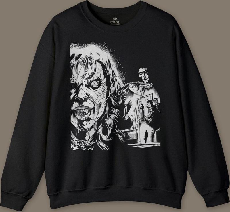 The Exorcist 1973 Devil Film Baskılı Sweatshirt