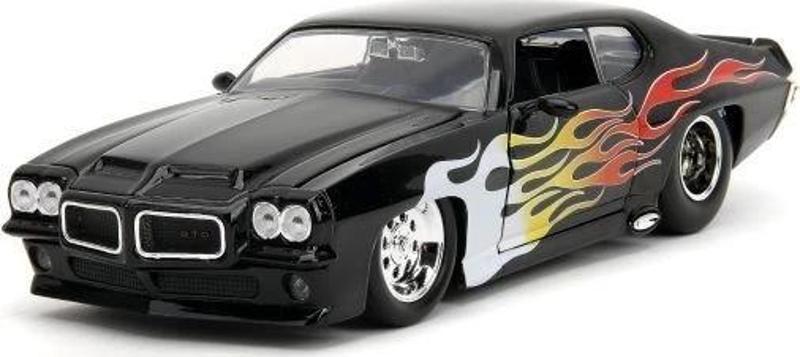 Big Time Muscle 1:24 1971 Pontiac GTO Döküm Araba