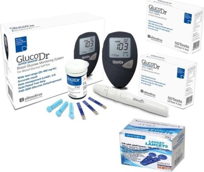 Glucodr Seker Ölçüm Cihazı 100 Adet Strip