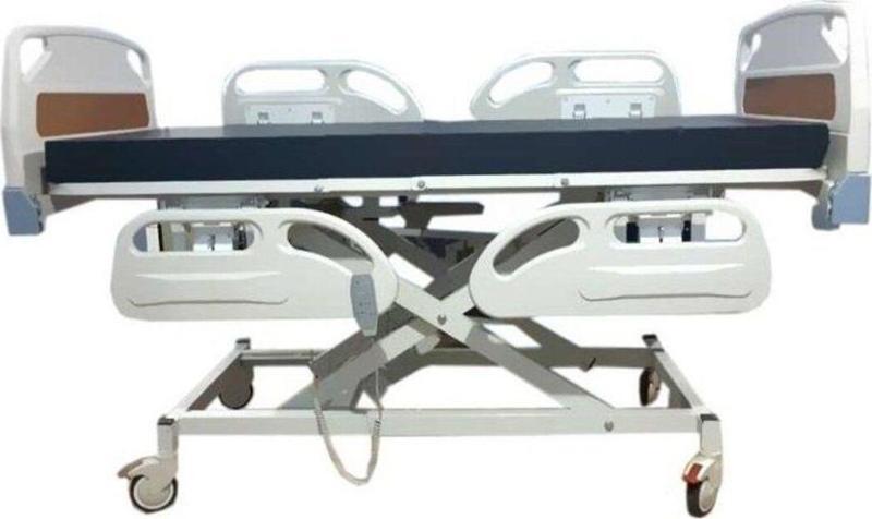 Asansörlü Üç Motorlu Abs Başlıklı Hasta Karyolası