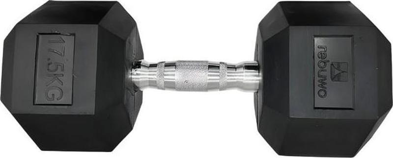 Hex Dambıl Kauçuk Altıgen Dambıl Hex Dumbbell 17.5 KG 1 Adet