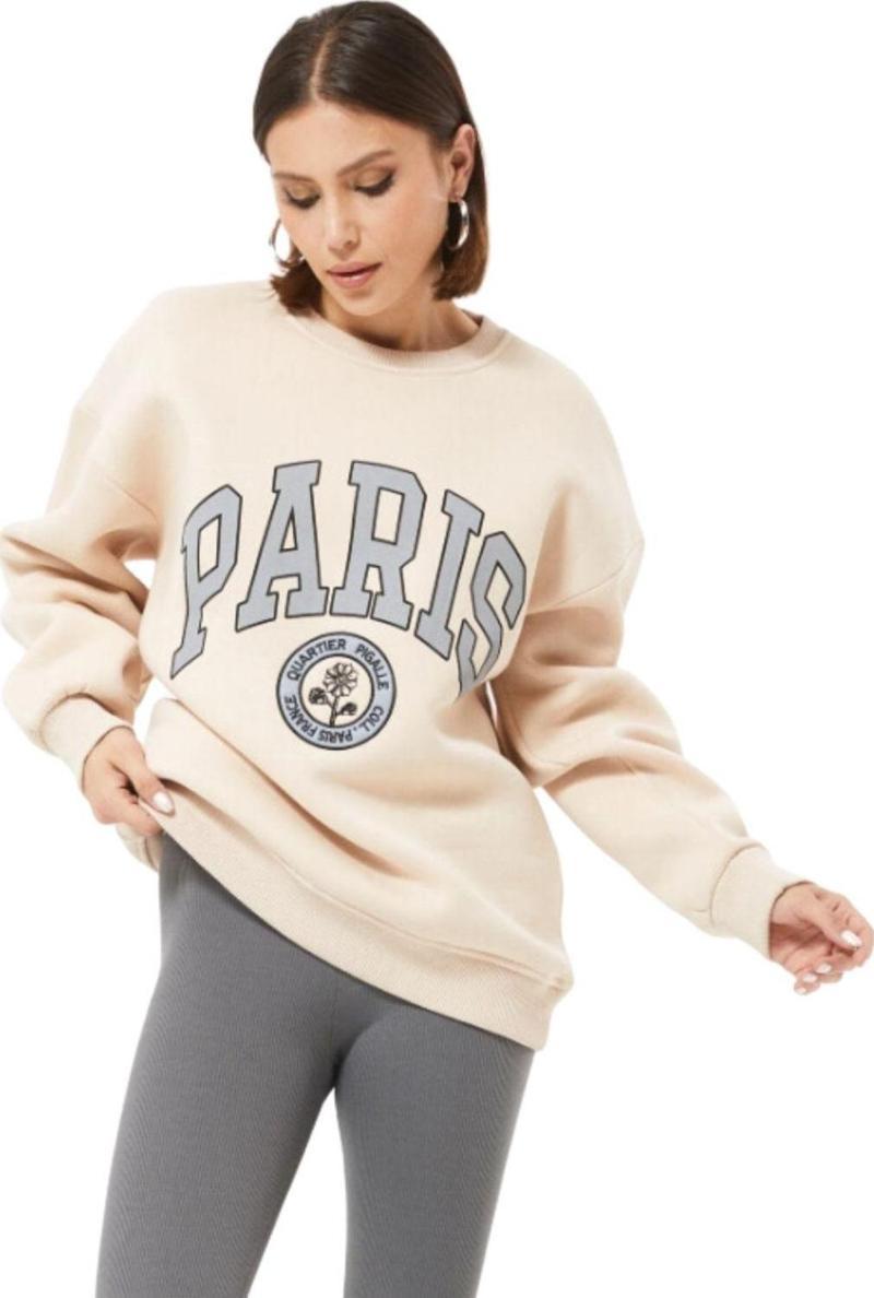 Paris Baskılı Sweatshirt