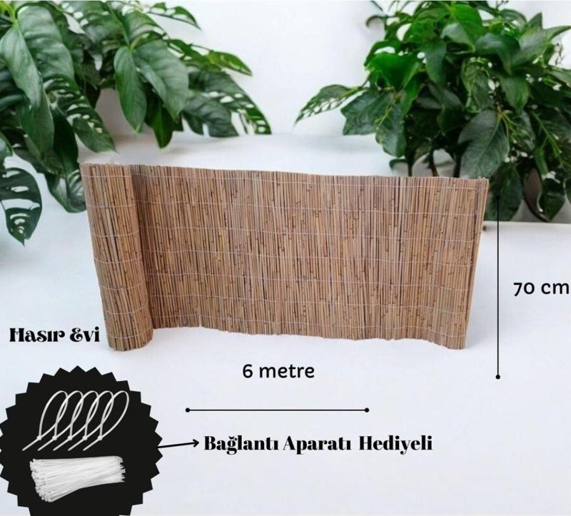 70 cm x 6 Metre Kamış Hasır Balkon Çiti