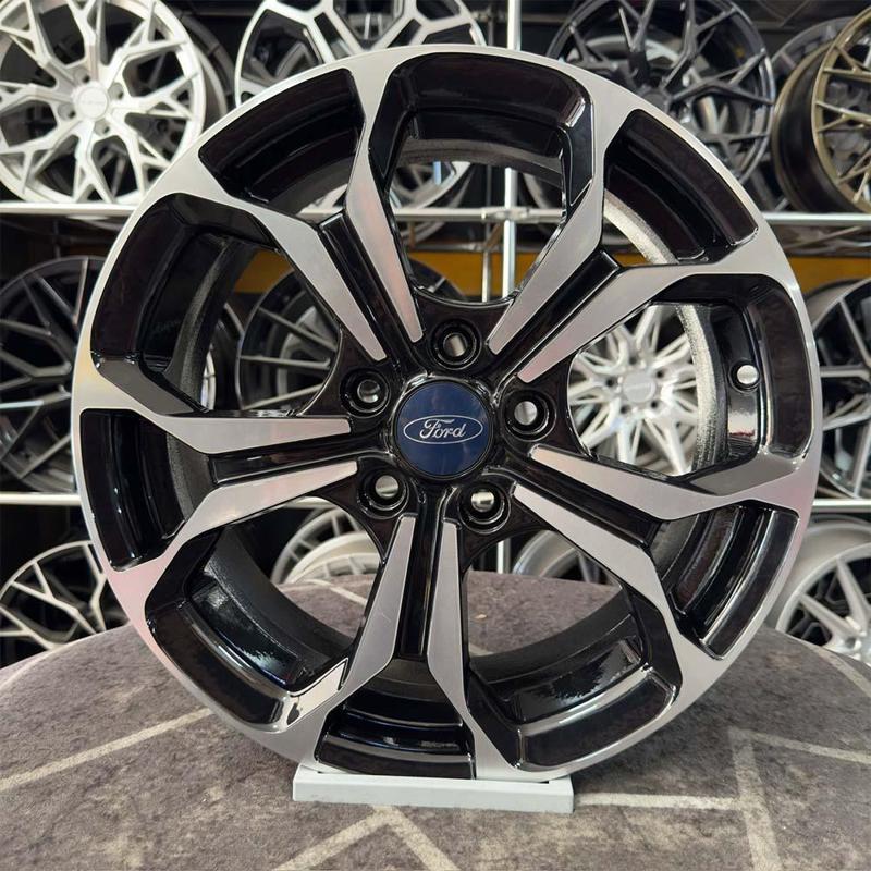 16" (inç) 5x108 FOCUS UYUMLU Siyah Elmas Kesim Jant Modeli Ford
