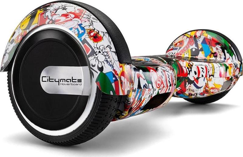 Elektrikli Kaykay Hoverboard 6.5 Inch Mix Grafity Desenli Akıllı Dengeli