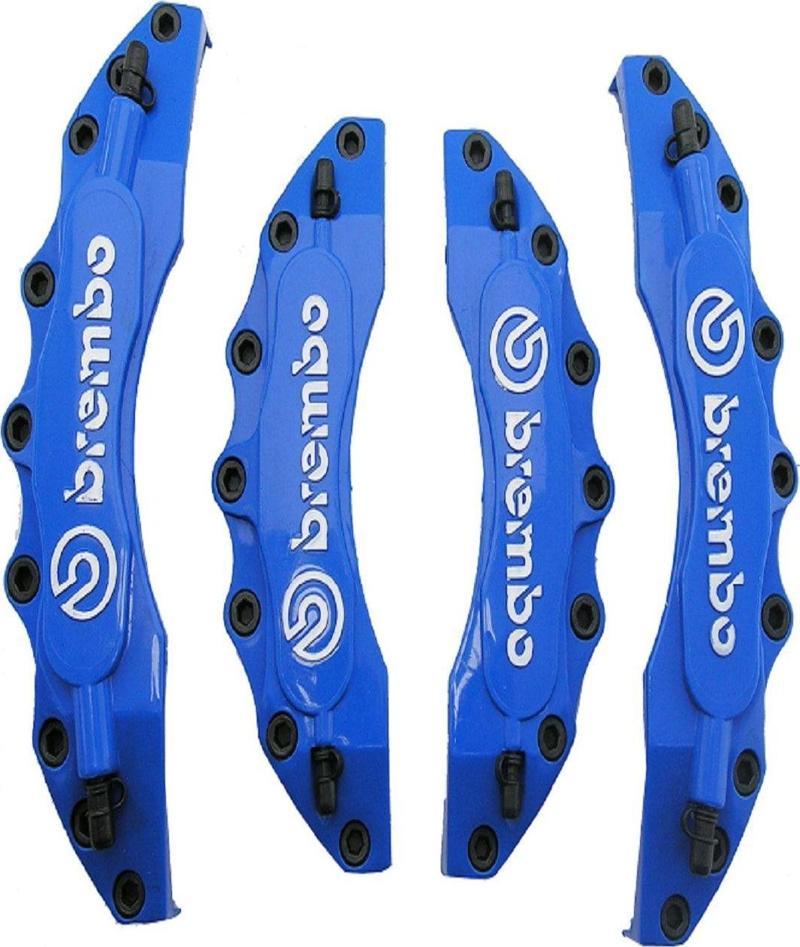 Brembo Kaliper Kapağı Kabartma Yazılı 4Lü Set Mavi Renk