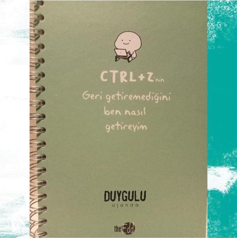 Ctrl+z Nin Geri Getiremediğini Ben Nasıl Getireyim Tasarımlı Konuşan Ajanda
