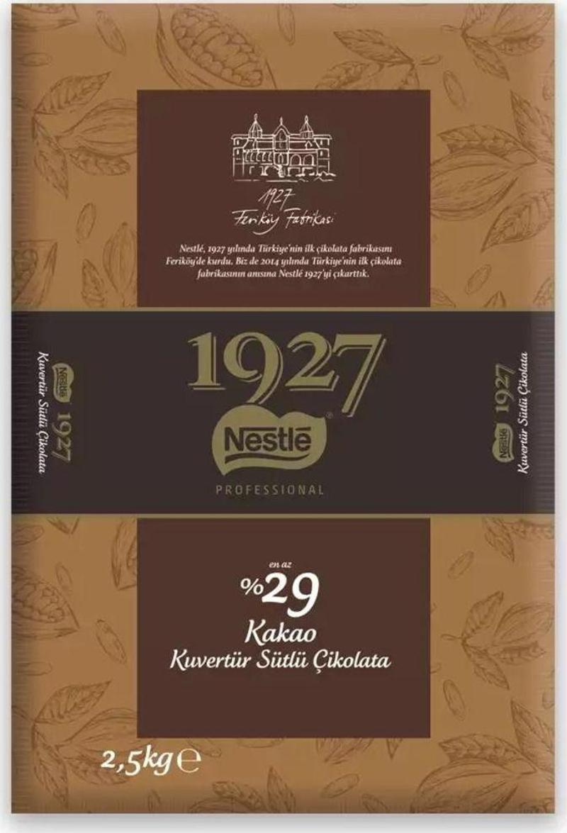 Nestlé 1927 Kuvertür Sütlü Çikolata 2.5Kg