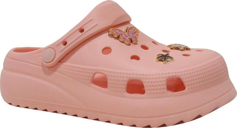 Pudra Crosser Tokalı Yüksek Taban Comfort Anatomik Terlik