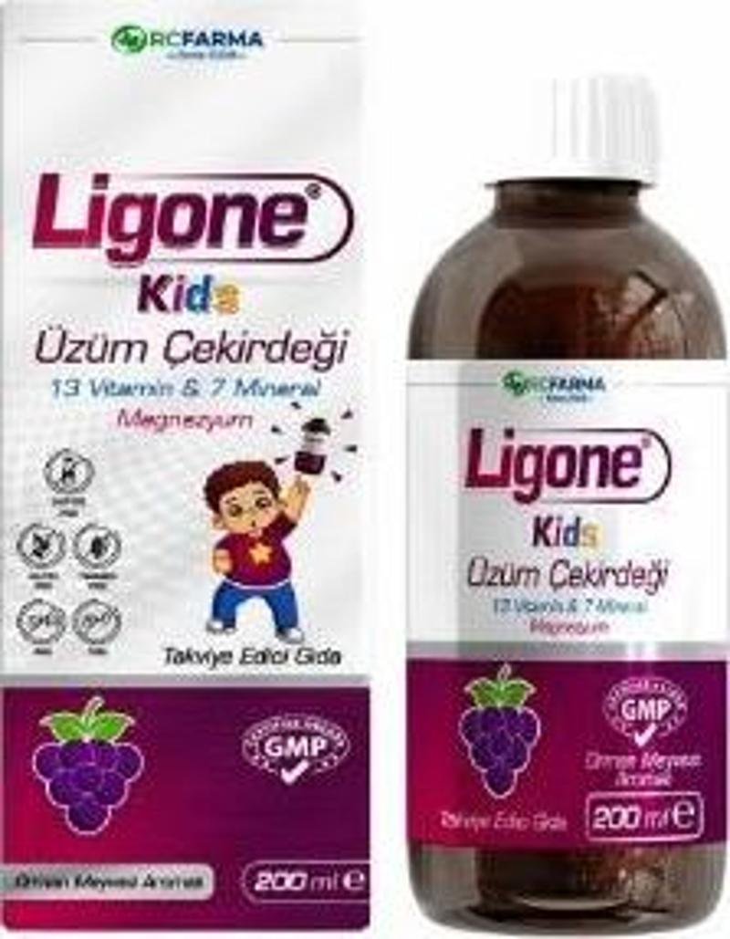 Ligone Kids Üzüm Çekirdeği Şurup 200 ml