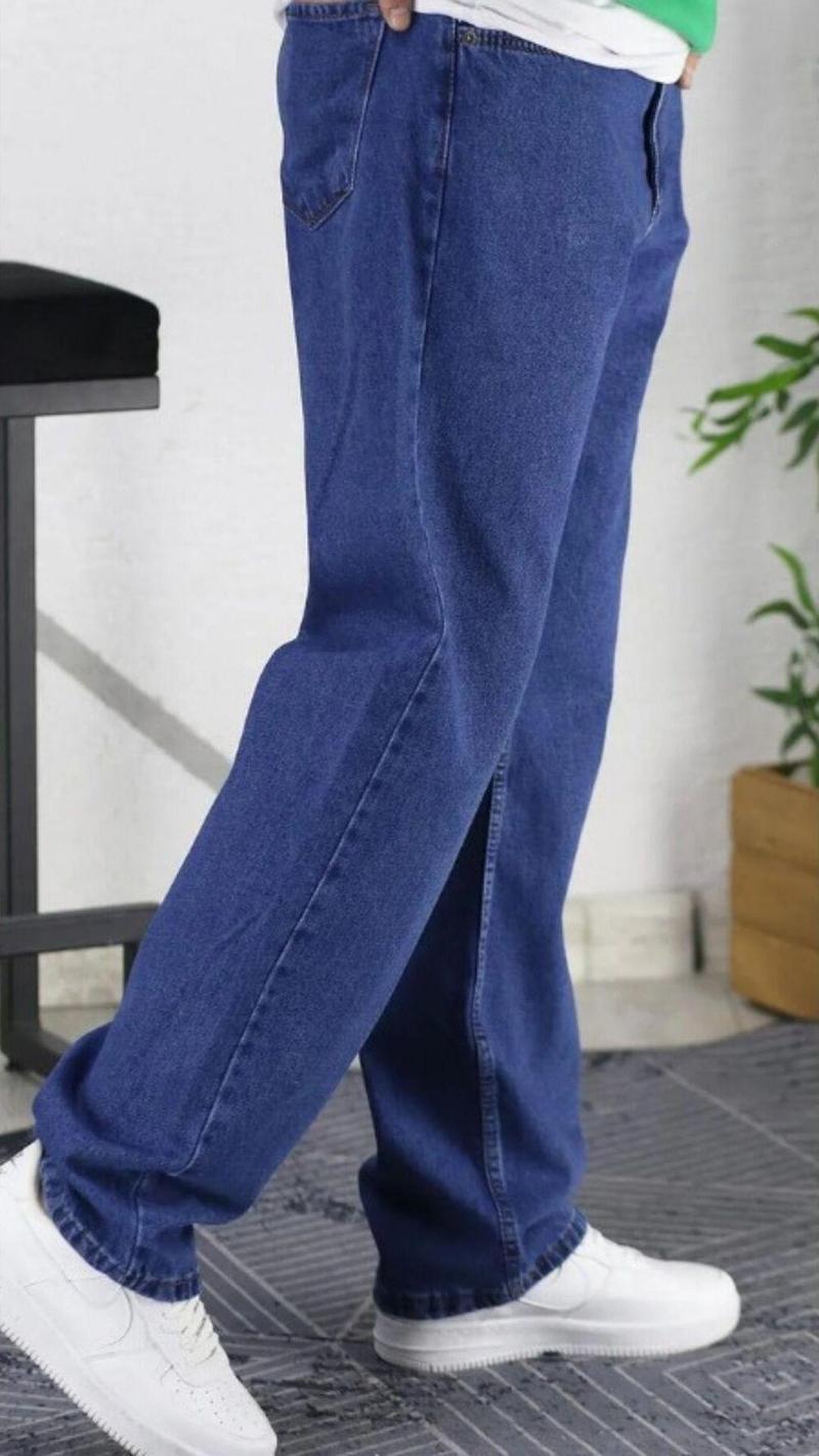 Kot Pantolon Baggy Rahat Kalıp Erkek Kot Pantolon