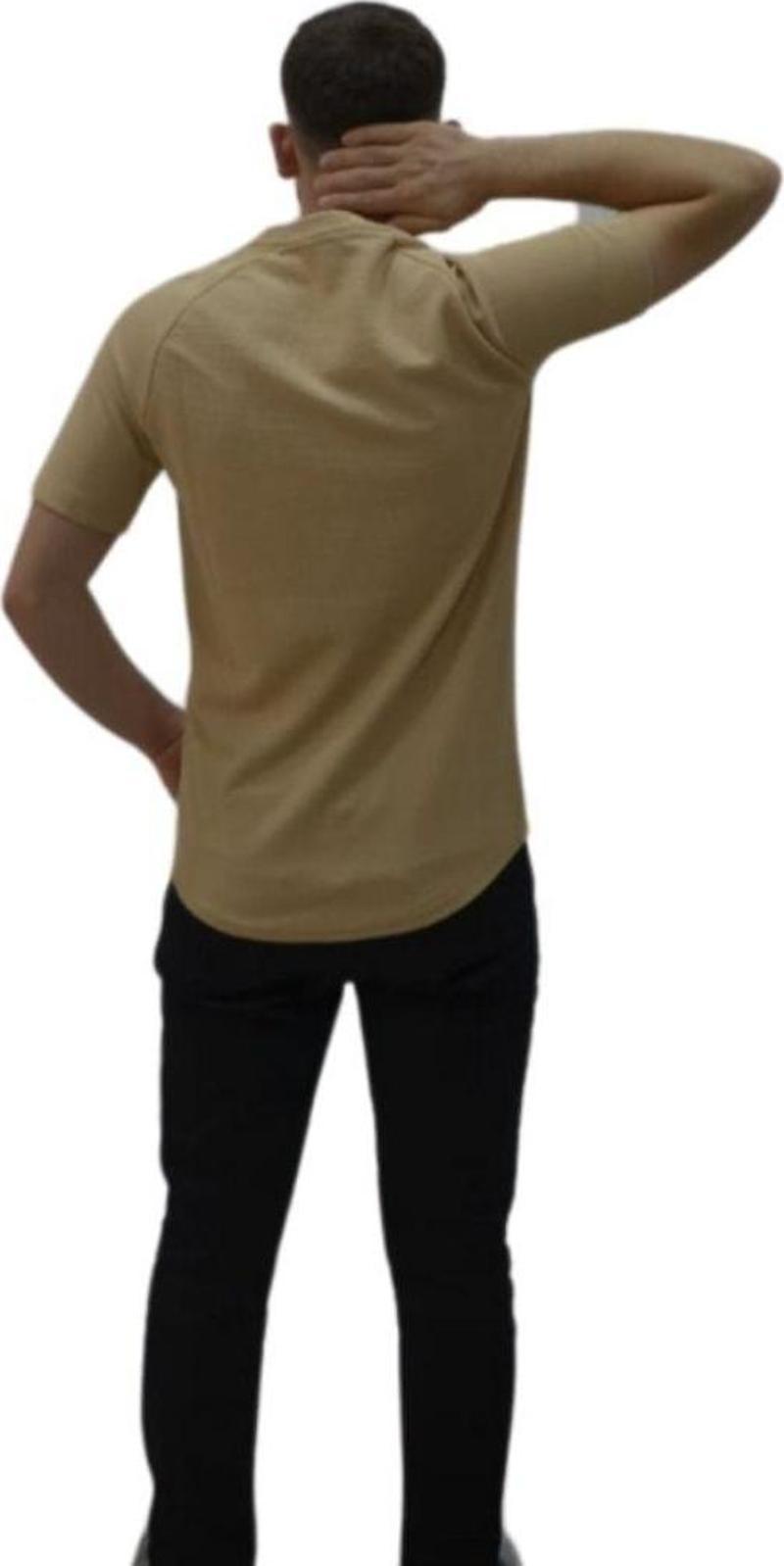 Tişört Bisiklet Yaka Regular Fit Rahat Kalıp Tshirt Erkek T-Shirt
