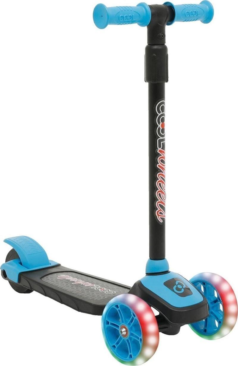 Furkan Cool Wheels Led Işıklı 3 Tekerlekli Yükseklik Ayarlı Mavi Scooter FR58055