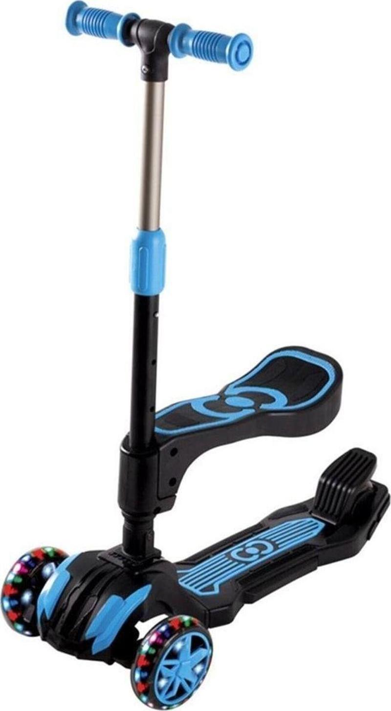 Cool Wheels Led Işıklı Oturaklı Mavi Combo Scooter FR59557