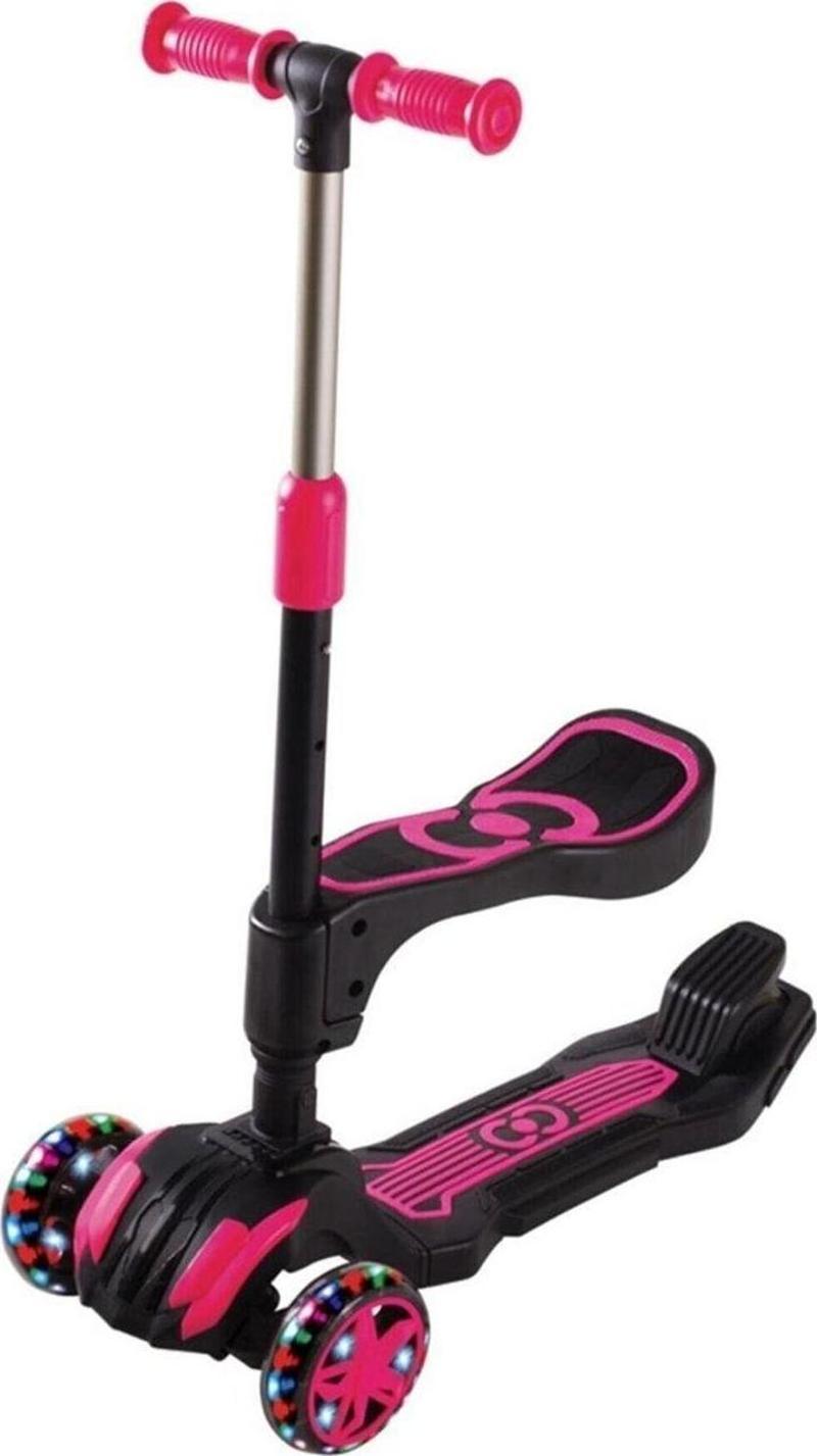 Cool Wheels Led Işıklı Oturaklı Pembe Combo Scooter FR59564