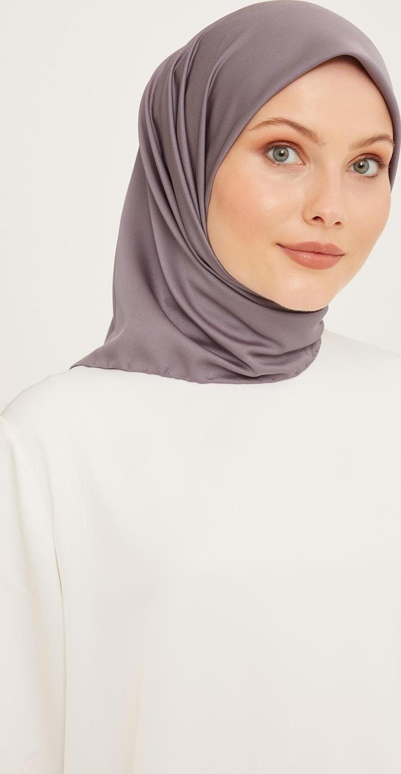 Sport twill (tivil) Eşarp Düzrenk Koyu Gri