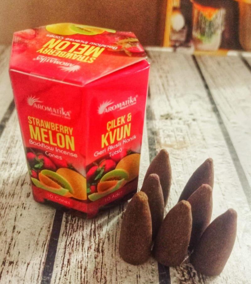 Çilek & Kavun Geri Akışlı Şelale Tütsü