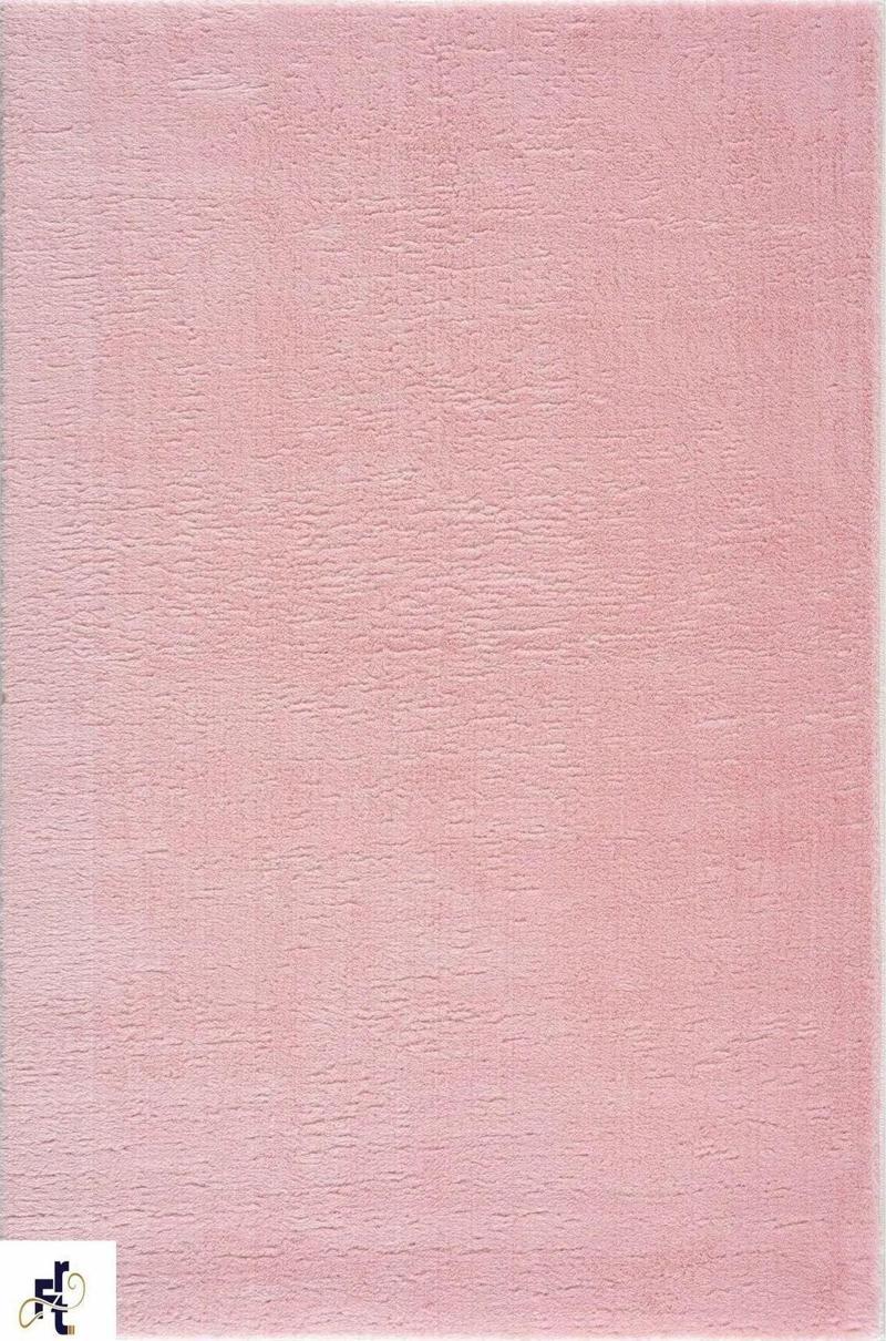 Pembe Peluş Post Kaymaz Taban Halı