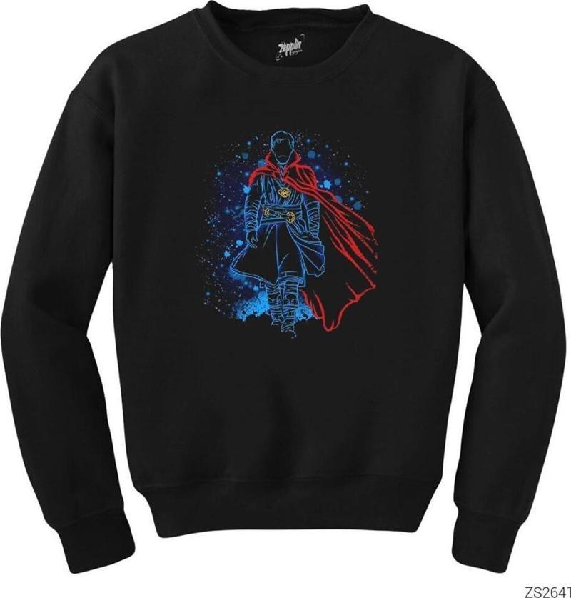 Dr. Strange Shadow Siyah Sweatshirt