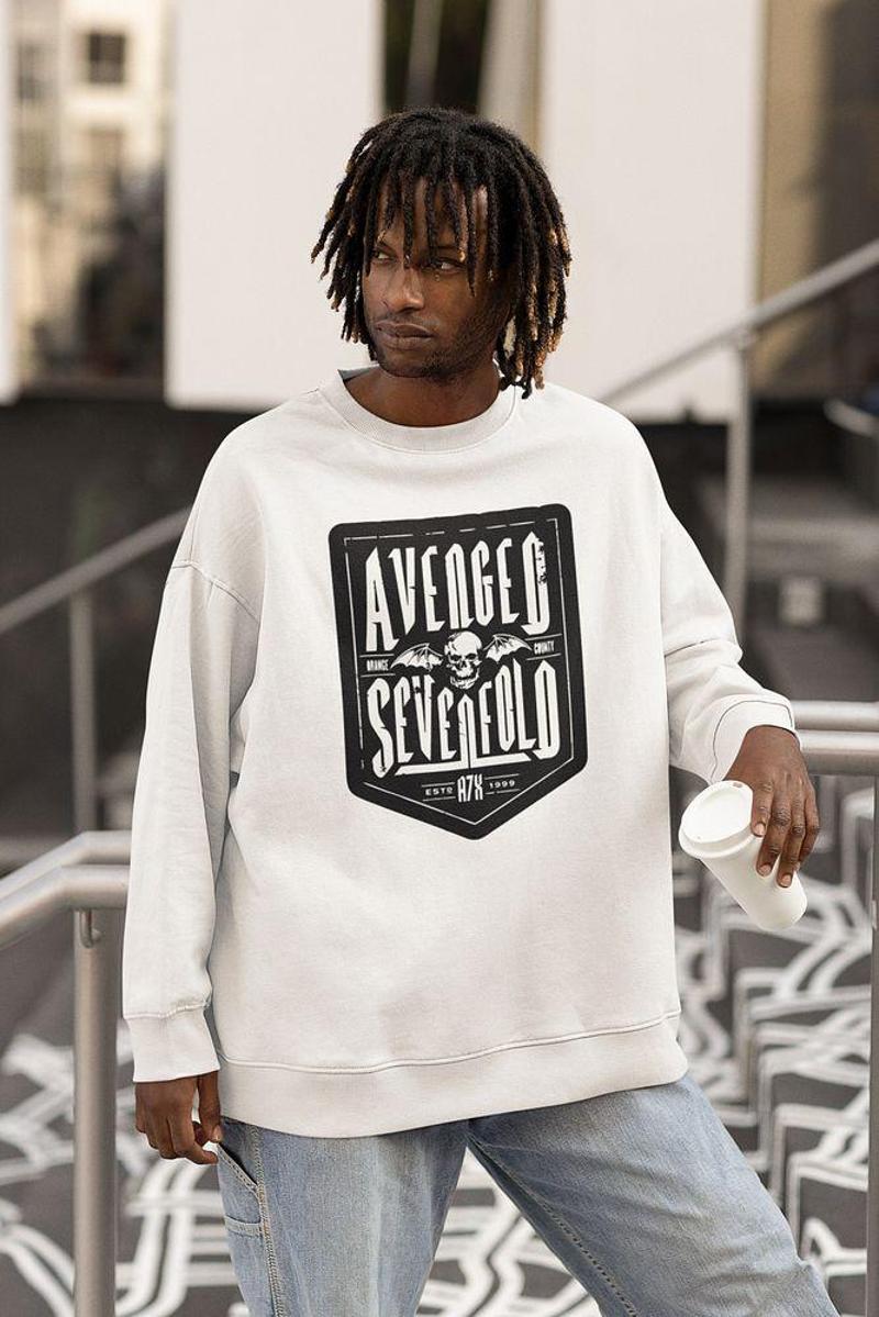 1999 Rock Metal Müzik Grubu Baskılı Unisex Oversize Avenged Sevenfold Sweatshirt