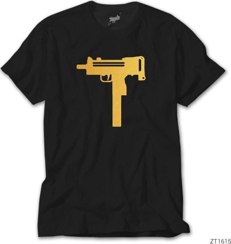 Uzi Gold Siyah Tişört