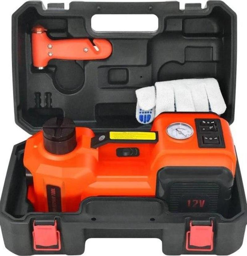 Elektrikli Hidrolik Araba Krikosu Kiti 5 Ton 12V 150W