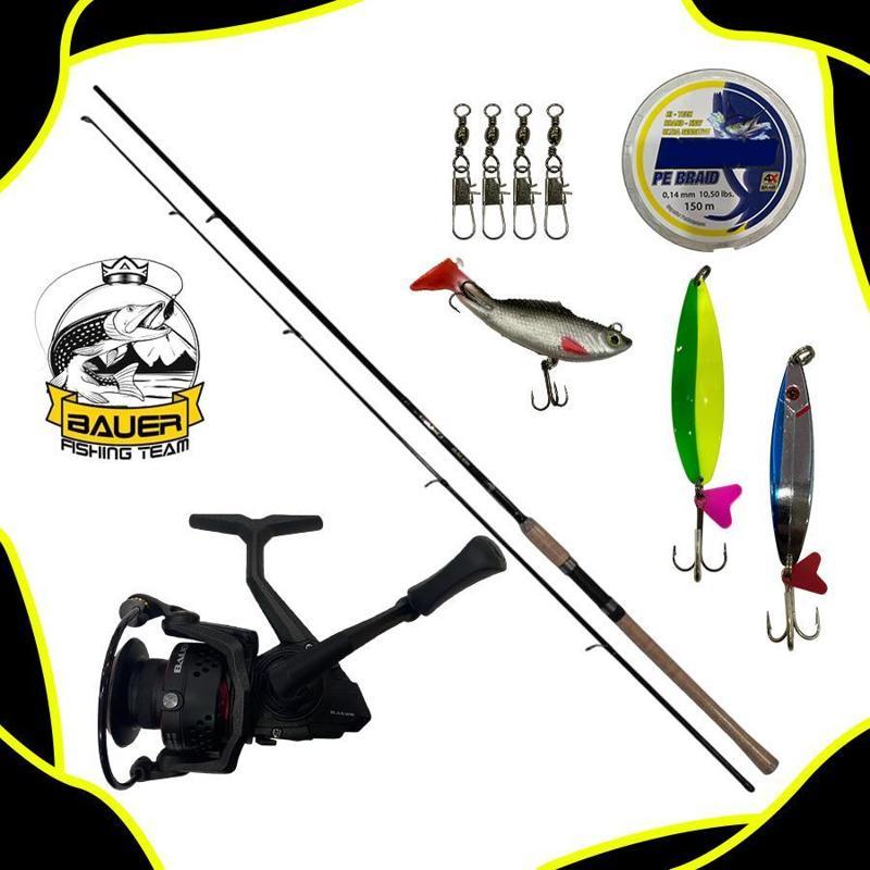 Bauer Air Light 3000 Daiko 210 Cm 10-40 Gr Spin Olta Takımı Seti