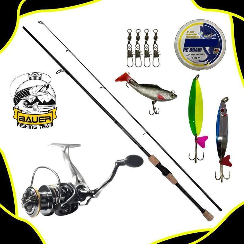 Bauer Rocha 3000 Raicho 210 Cm 10-40 Gr Spin Olta Takımı Seti
