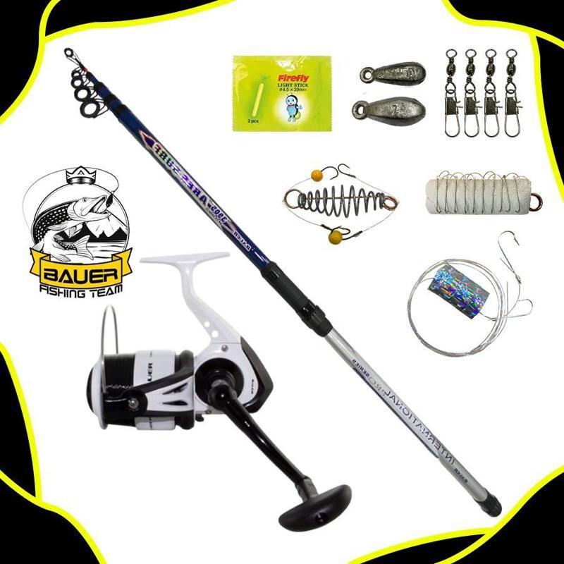 Bauer Surya 7000 Ares 390 Cm 100-200 Gr Surf Olta Takımı Seti