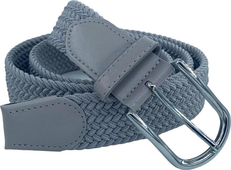 Gri Elastik Esnek Unisex Örgü Kemer