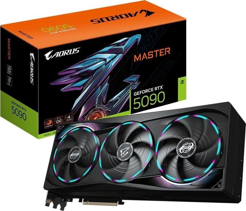 AORUS GeForce RTX 5090 MASTER 32GB DLSS 4 512 Bit GDDR7 Ekran Kartı