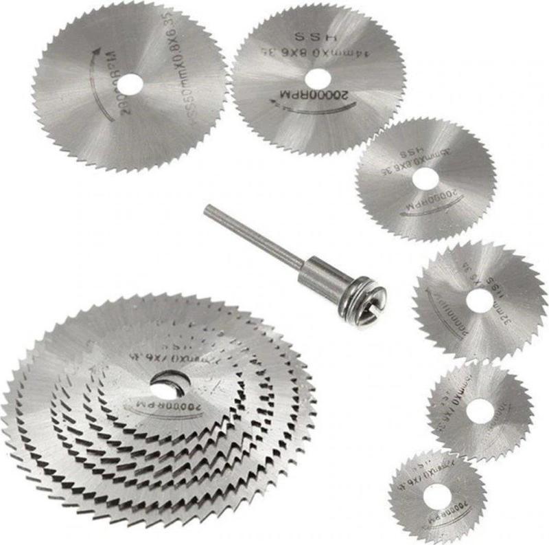 Zhltools 6 Parça Mini Matkap Ucu Ahşap Kesme Yuvarlak Çelik Bıçak Testere Diski