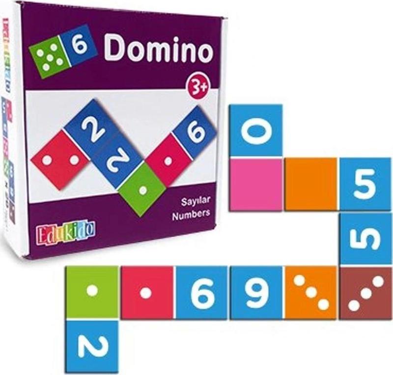 EDU-3012 Ahşap Sayılar Domino -Chiva