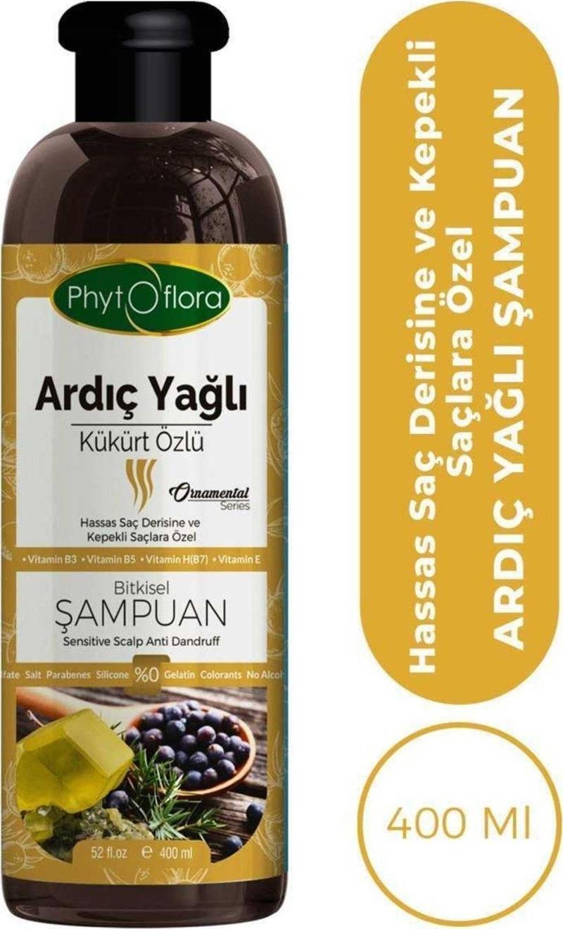 Tuzsuz Hassas Saç Derisine Ve Kepekli Saçlara Özel Ardıç Yağlı Bitkisel Şampuan