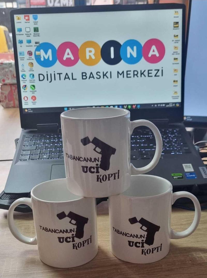 Çift Yön Baskılı Kupa Bardak