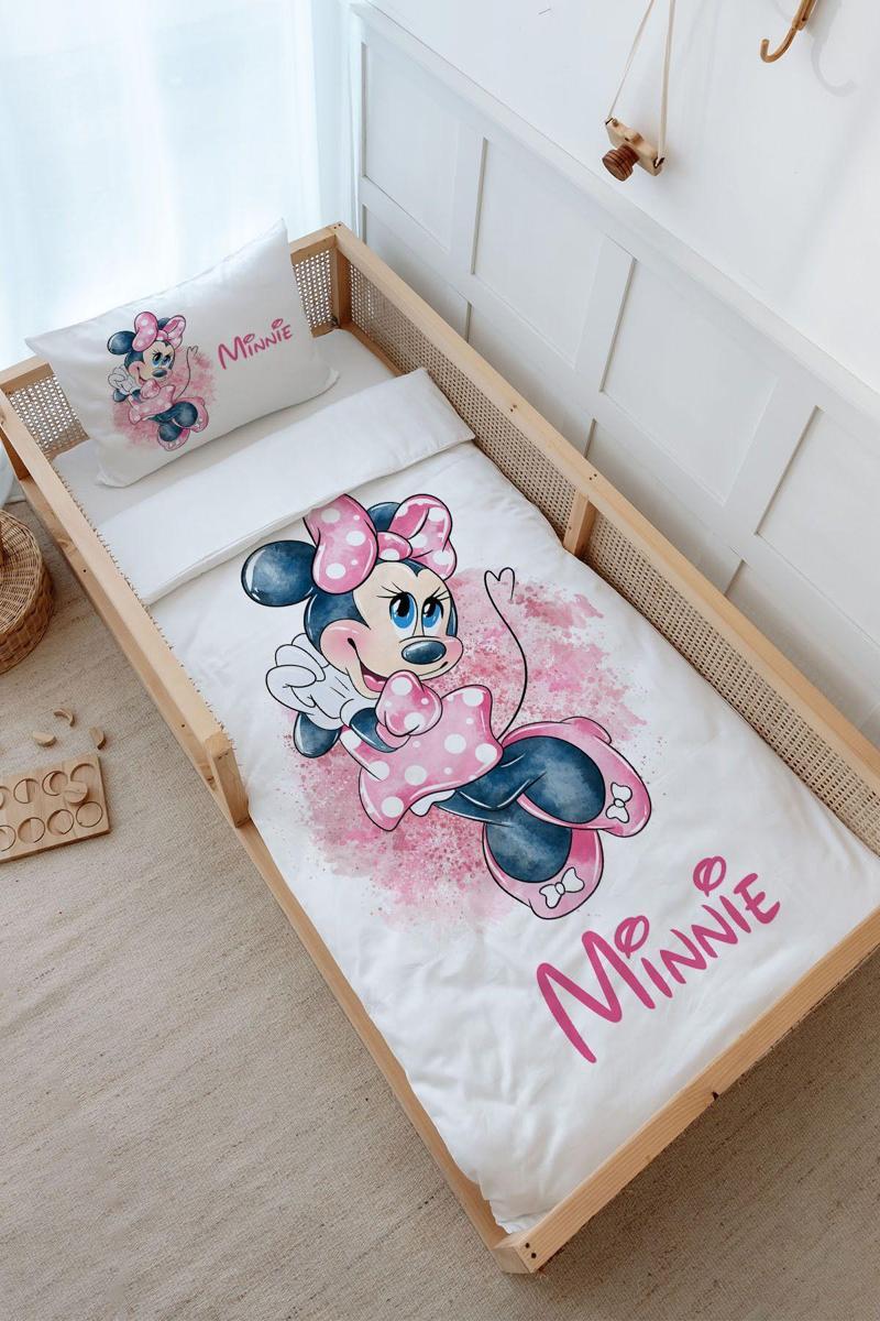 Montessori Nevresim Takımı (100X200) - Şirin Elbiseli Mini Fare